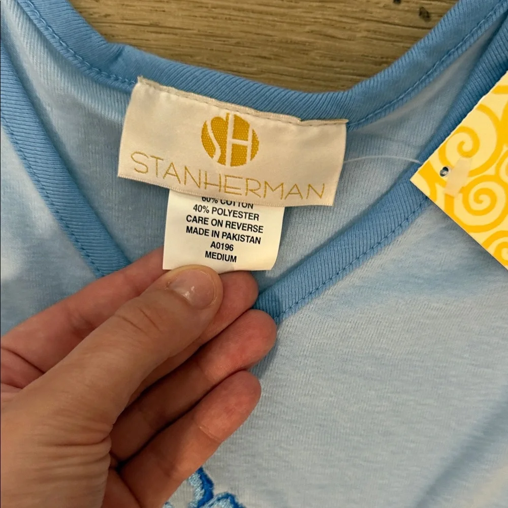 Vintage Blue nightgown Sleeveless - Picture 2 of 5